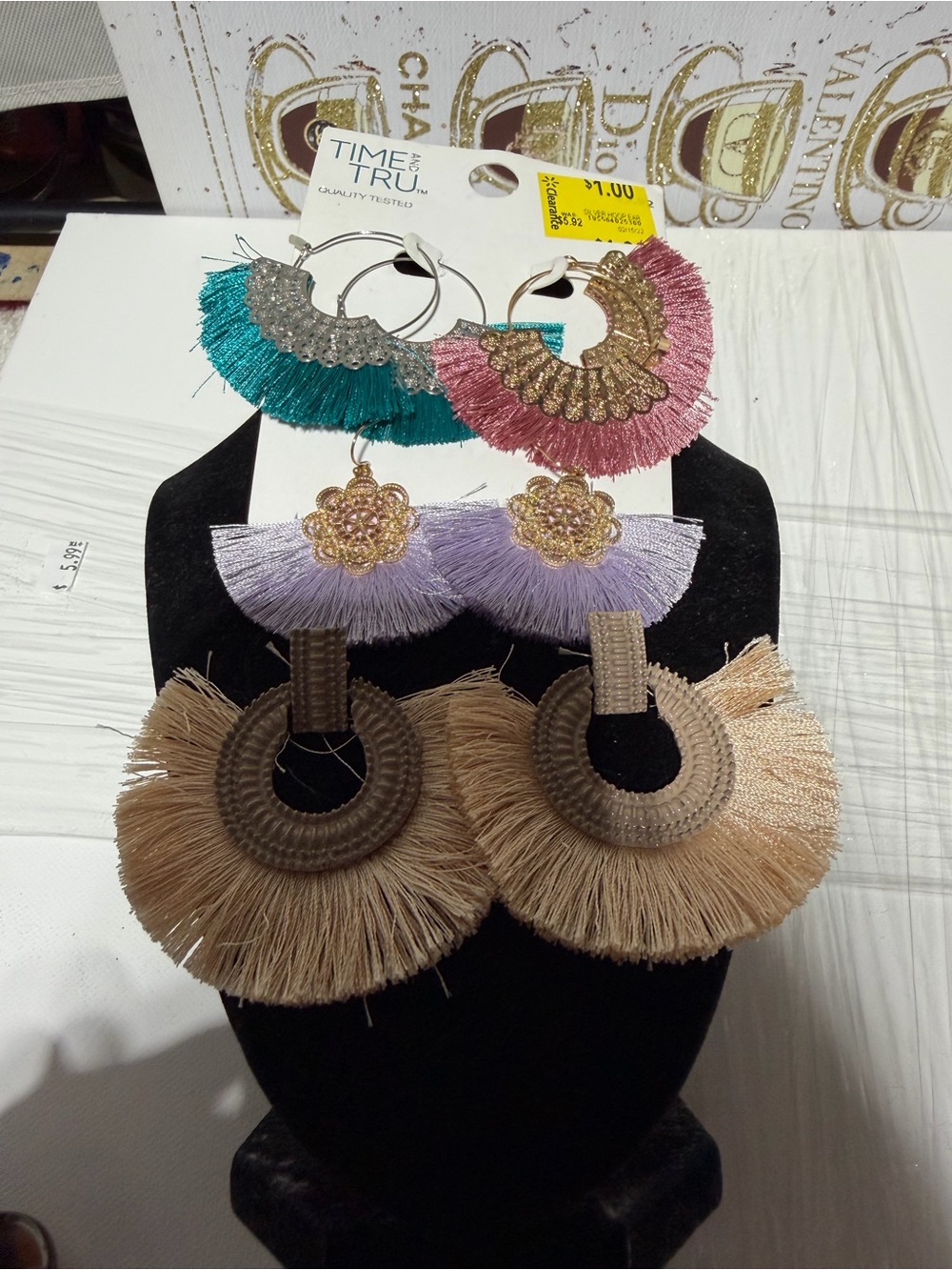 Chic Summer Fan Earring Bundle 4 Pairs